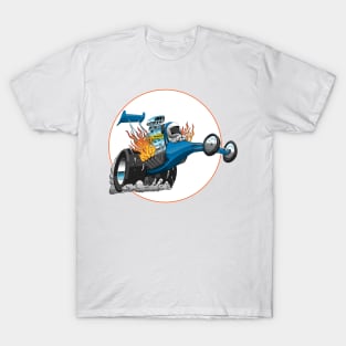 Funny Cartoon Dragster Car T-Shirt